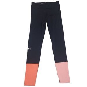 Under Armour Cold Gear Compression Women's blue and‎ pink legging size small